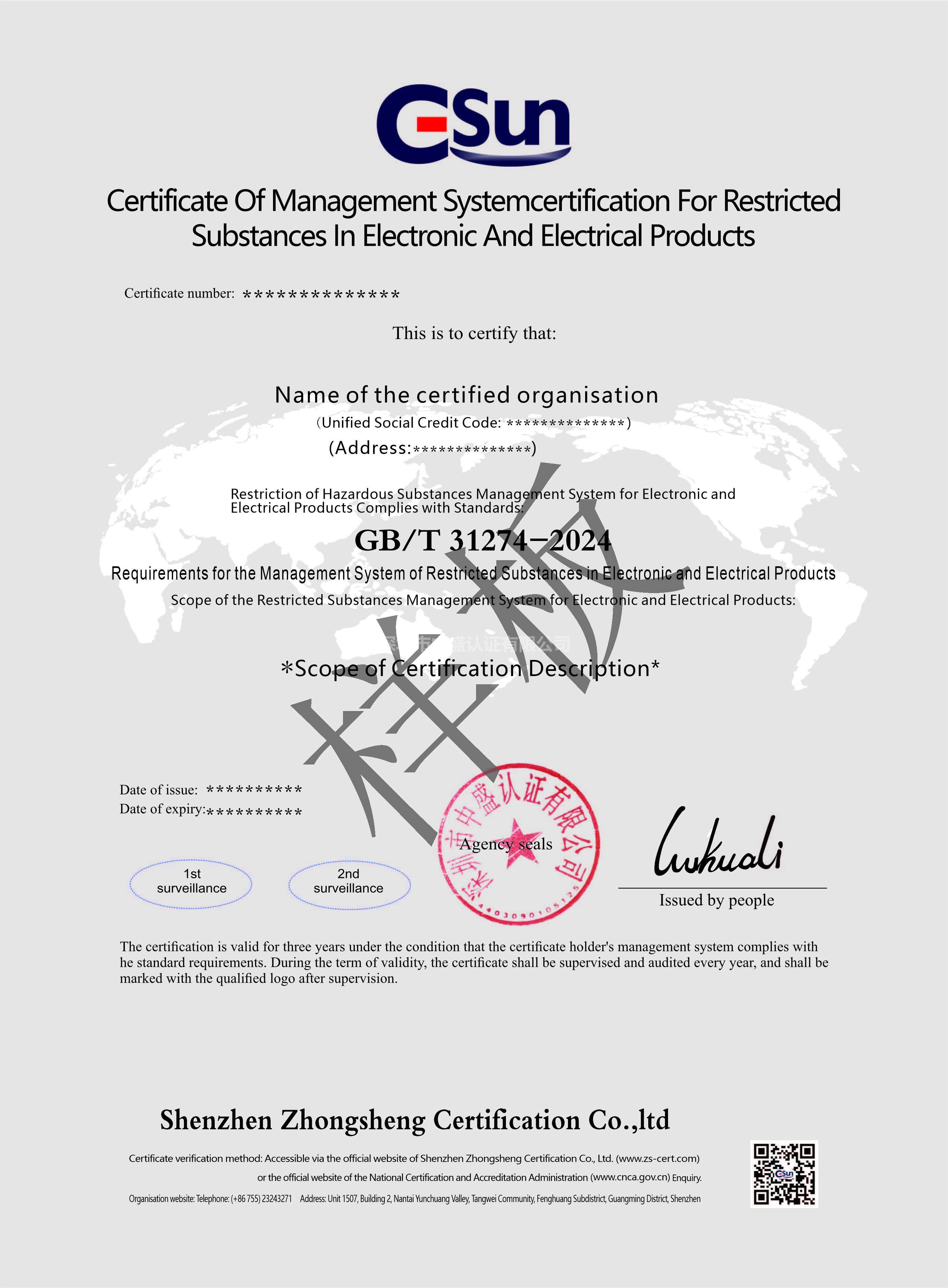 電子電氣產品限用物質管理體系（英文）