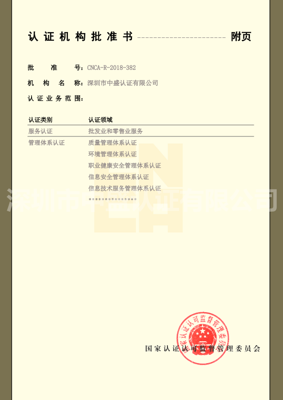 批準(zhǔn)書附頁