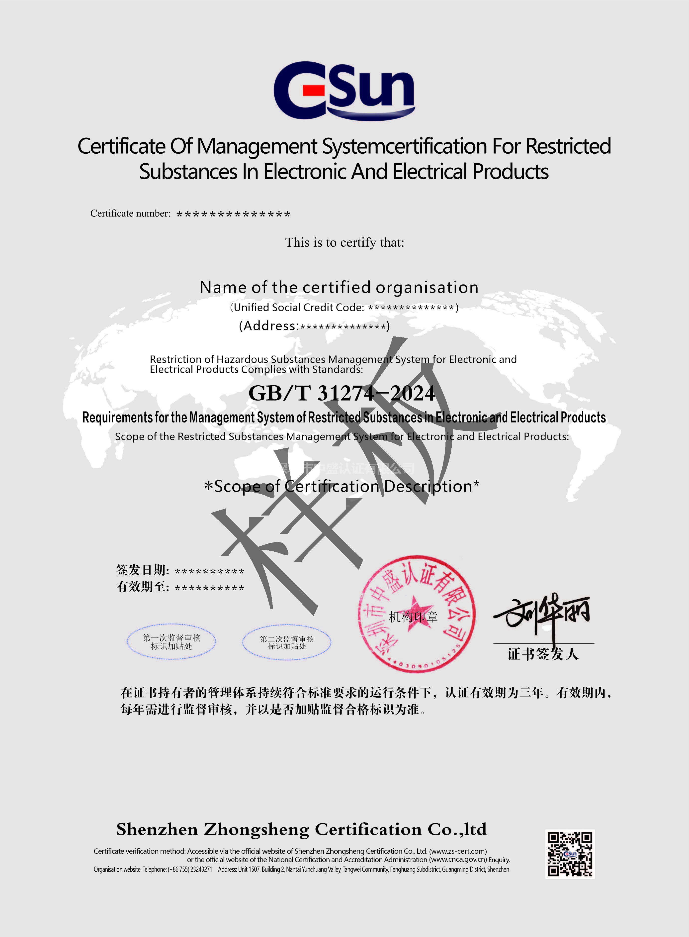 電子電氣產品限用物質管理體系（英文）